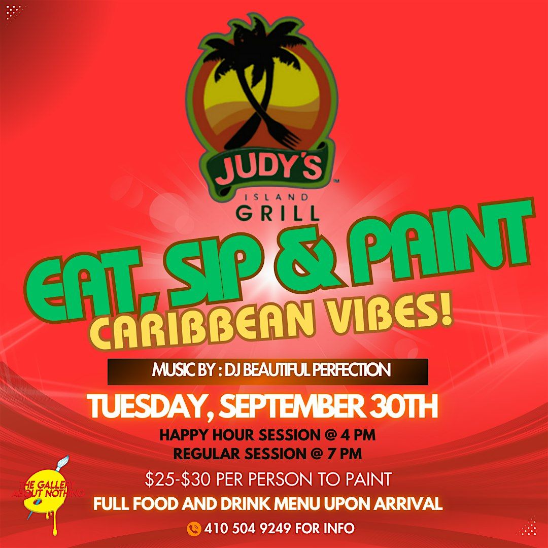 Eat, Sip n Paint @ Judy's Island Grill