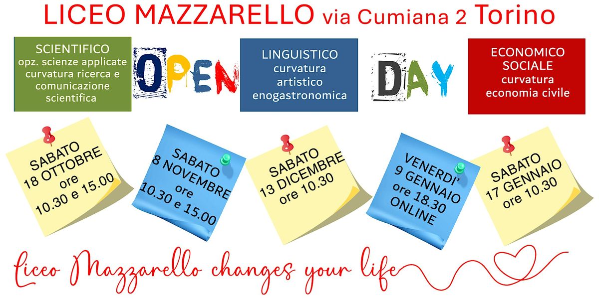 Open day Liceo Mazzarello Torino