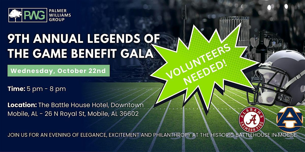 VOLUNTEER! PWG 9th Annual Benefit Gala