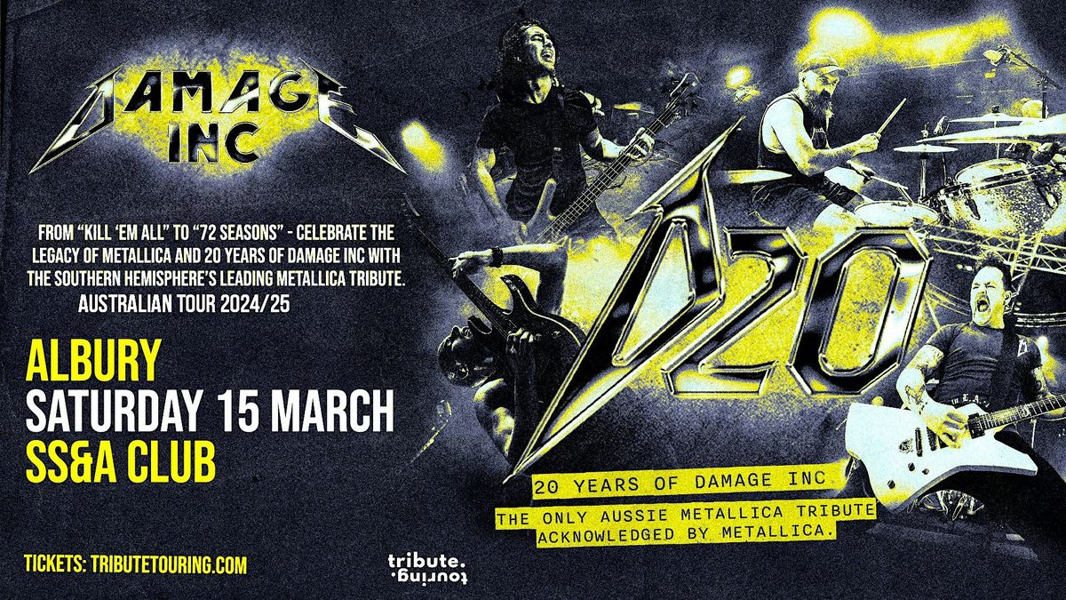 Australia\u2019s Premier Metallica Tribute Band, Damage Inc., Celebrates 20th An