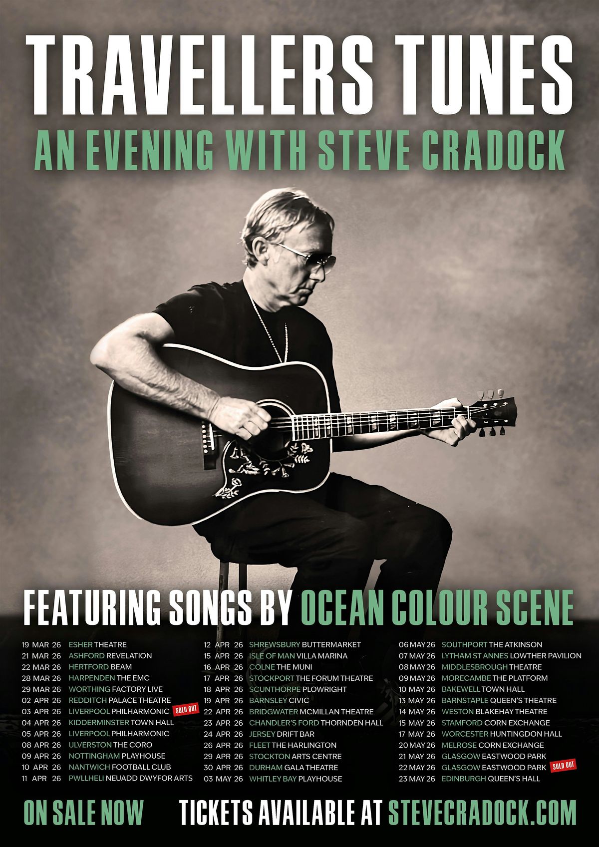Travellers Tunes \u2013 An Evening With Steve Cradock
