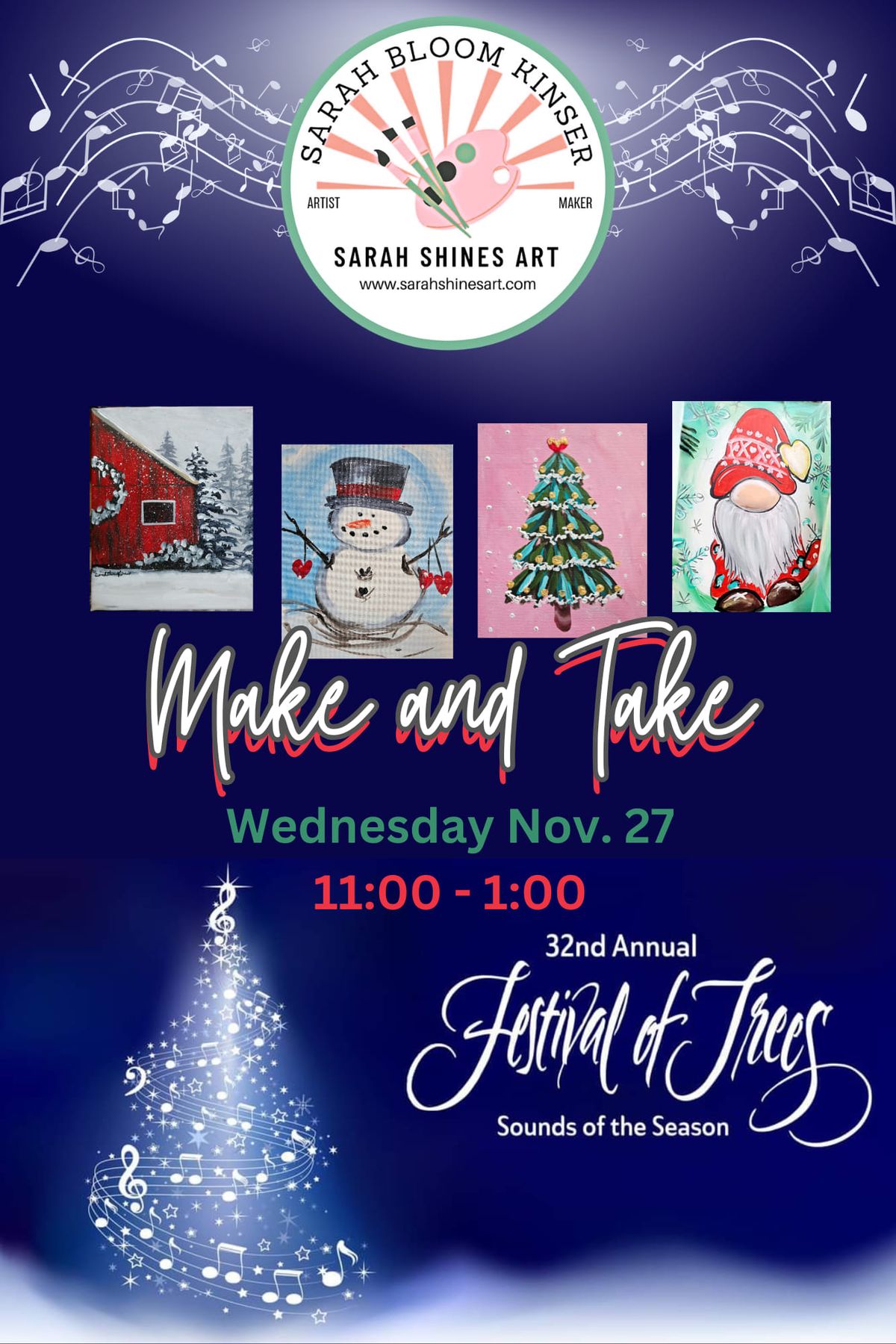 Make and Take at Festival of Trees 