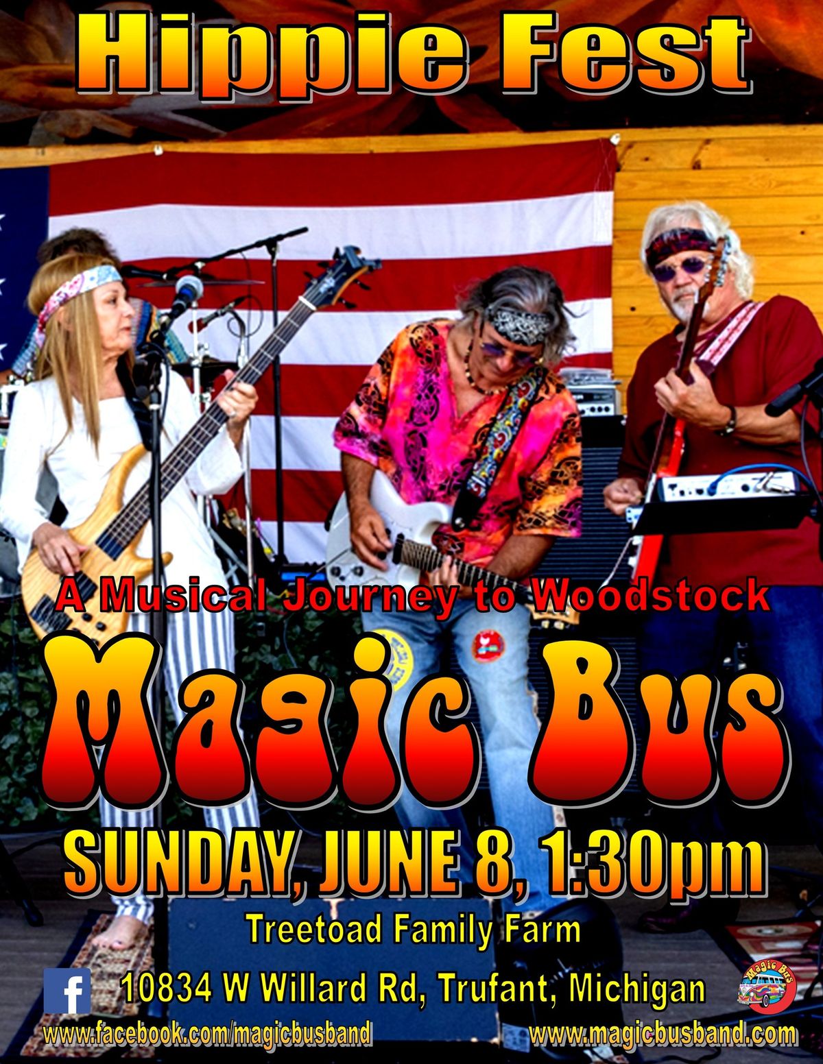 Magic Bus at Trufant Hippie Fest