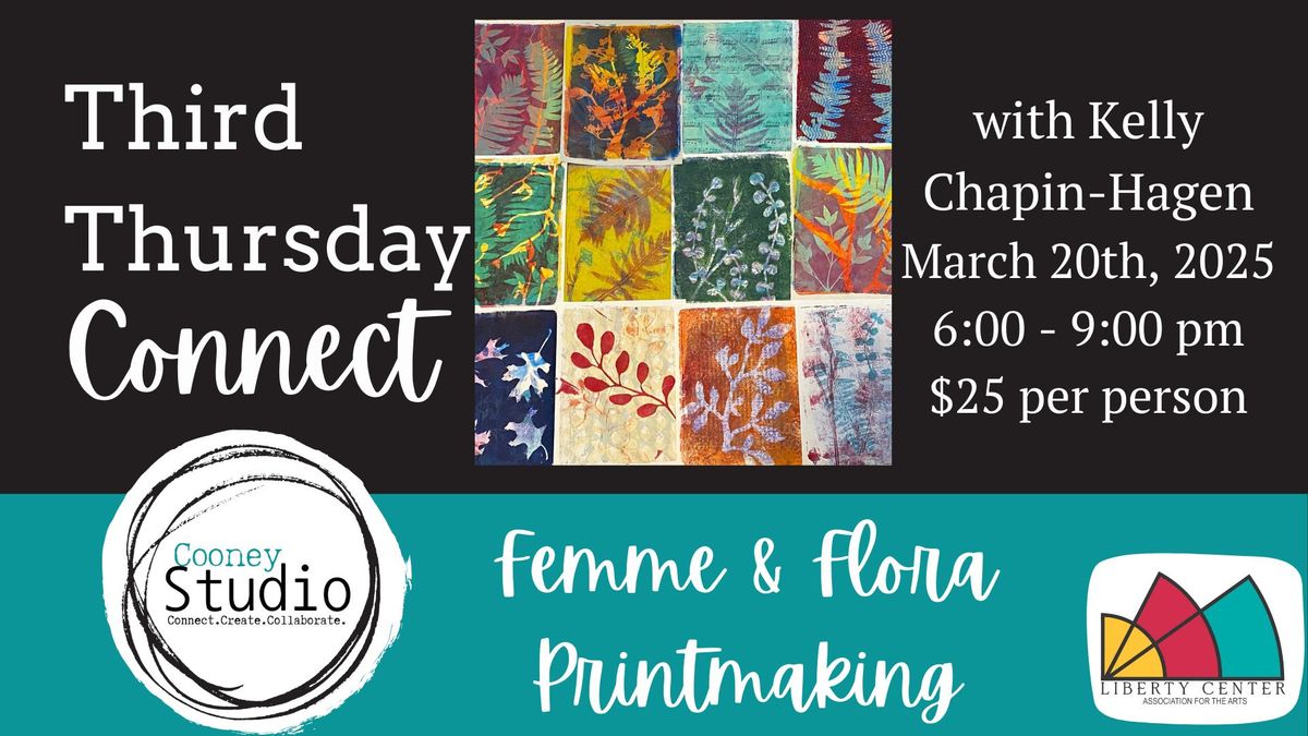 Third Thursday - Femme & Flora Printmaking with Kelly Chapin-Hagen