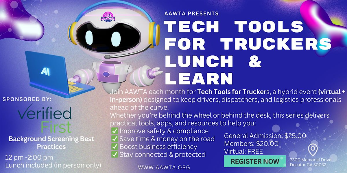 Tech Tools for Truckers Background Screening Best Practices _Lunch Included
