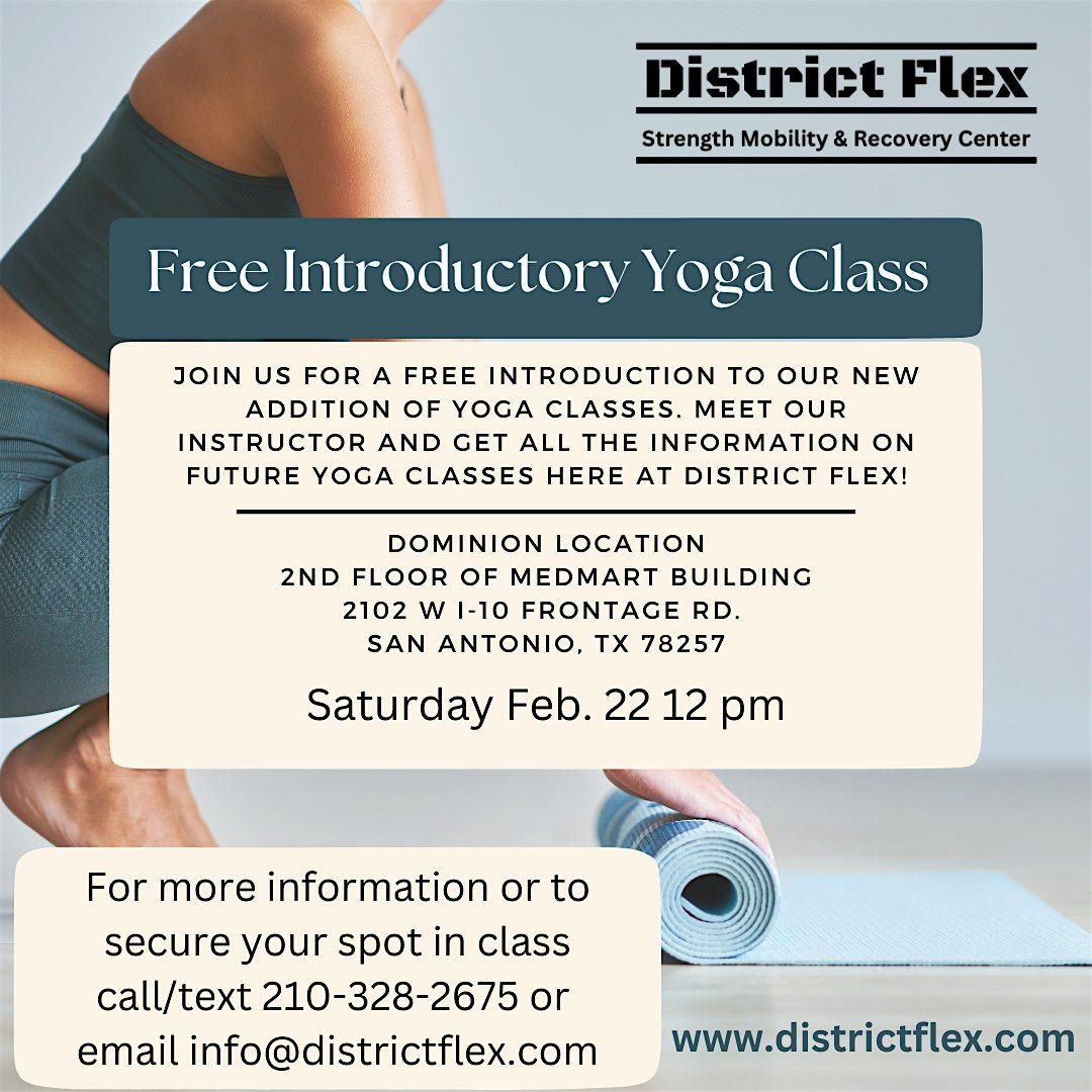 District Flex Free Yoga Class at Dominion Location