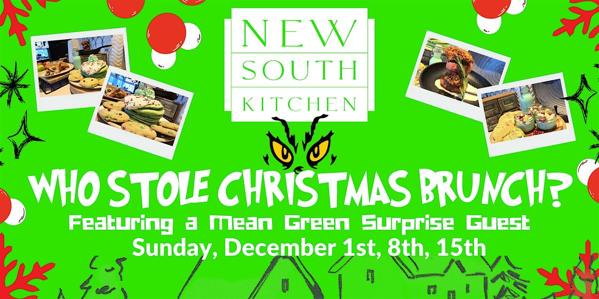 "WHO STOLE CHRISTMAS BRUNCH" brunch inspired by The Grinch