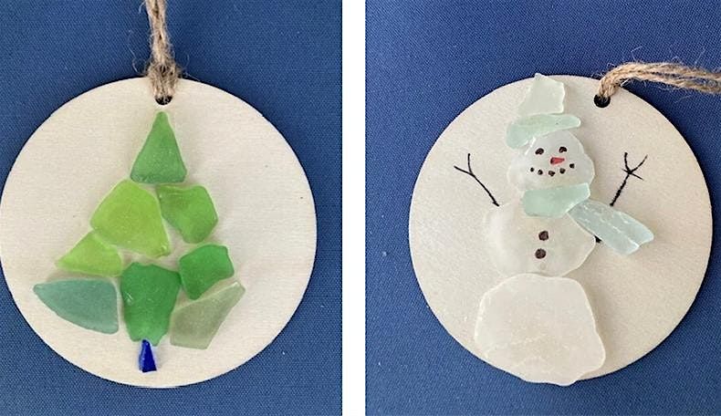 Sea Glass Ornaments by Gina