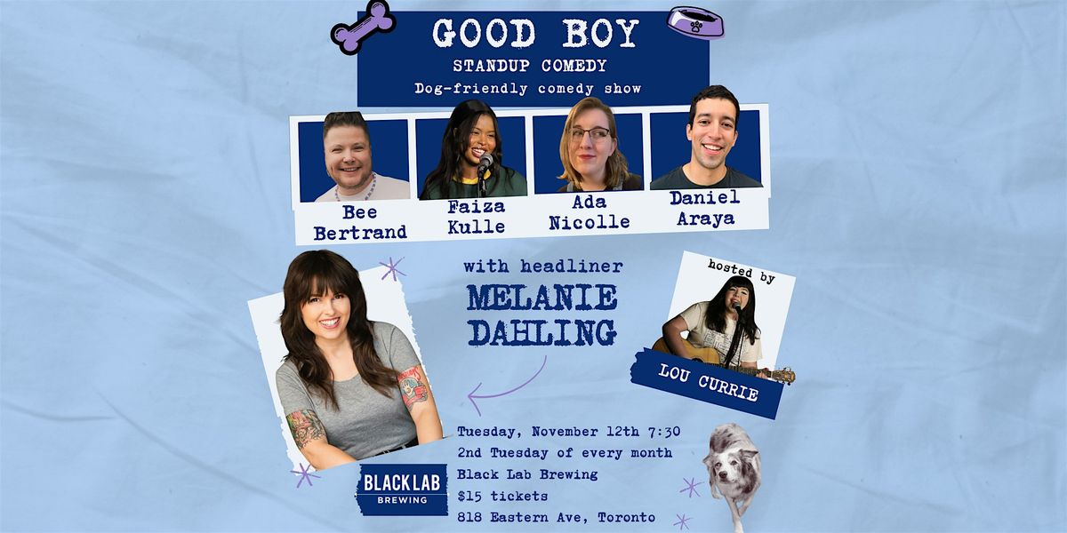 Good Boy Comedy at Black Lab Brewing-NOVEMBER!