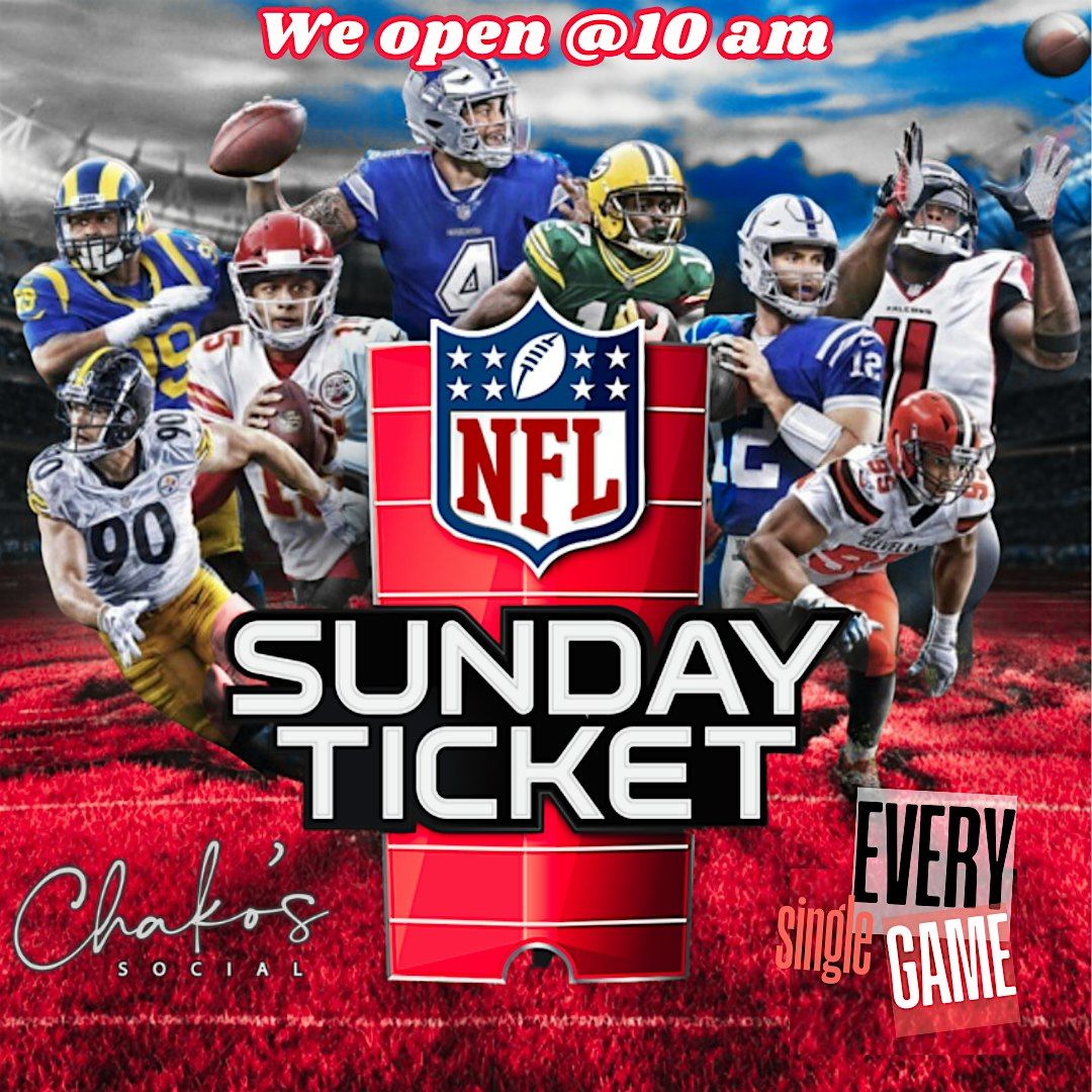 NFL Weekly Sunday Ticket at Chako's Social