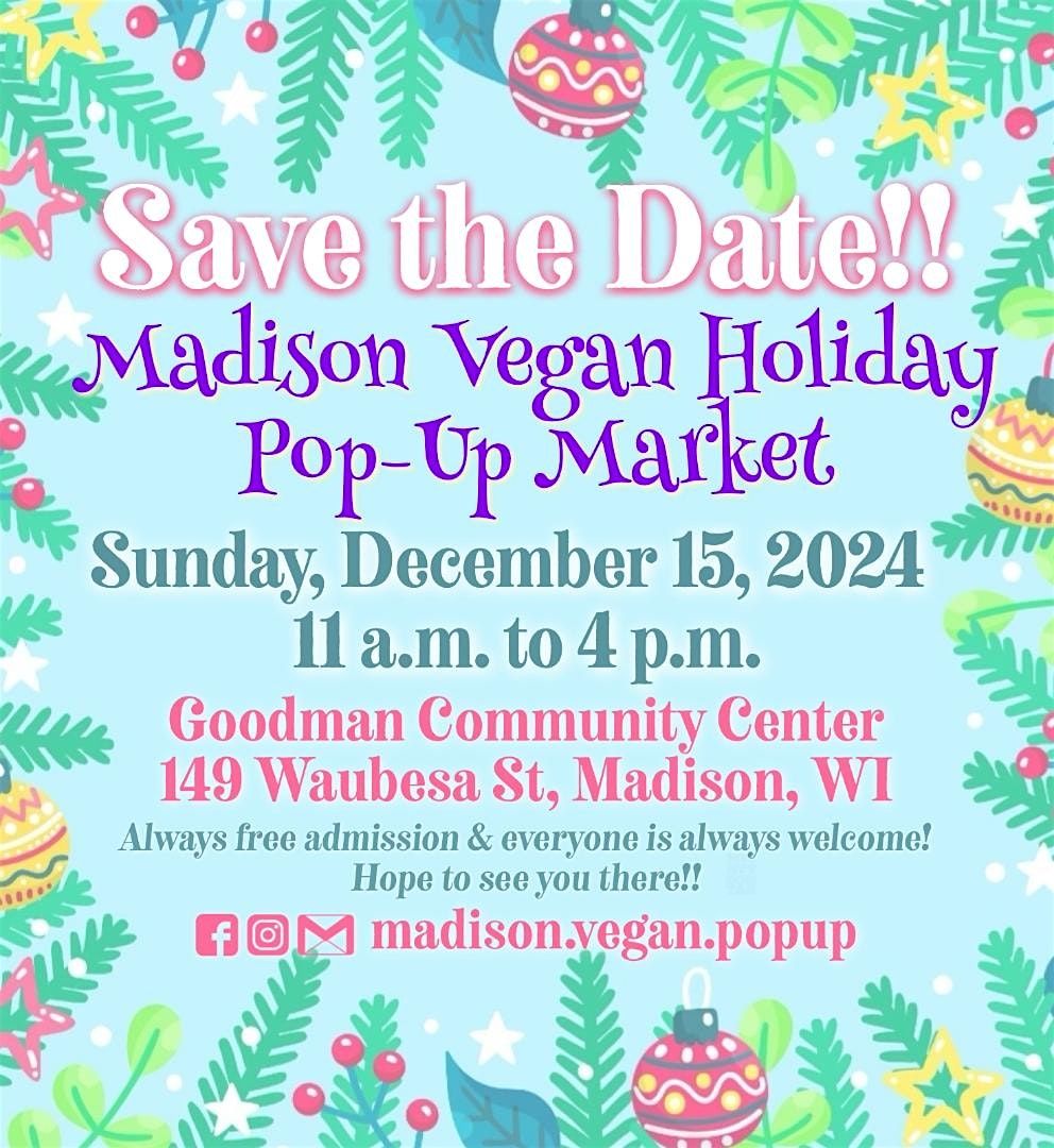 Madison Vegan Holiday Pop-Up Market