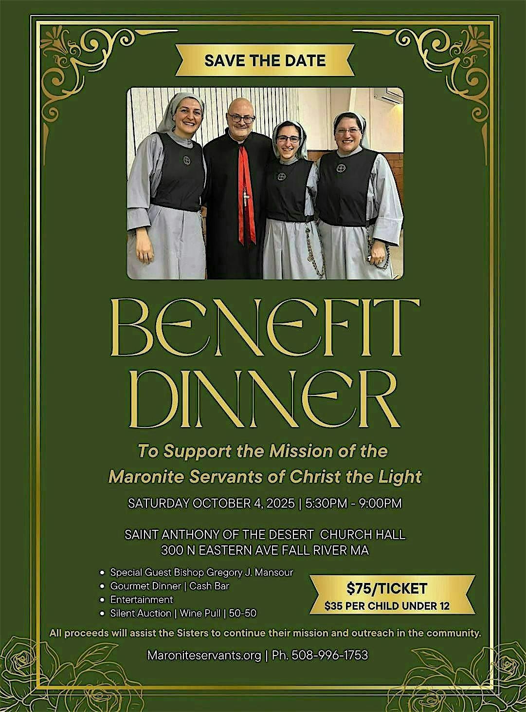 Maronite Servants Benefit Dinner