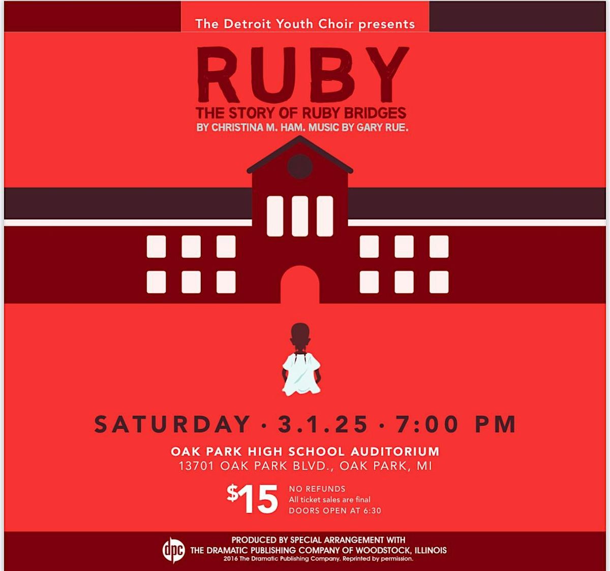 Detroit Youth Theatre presents.. Ruby:  The Story of Ruby Bridges