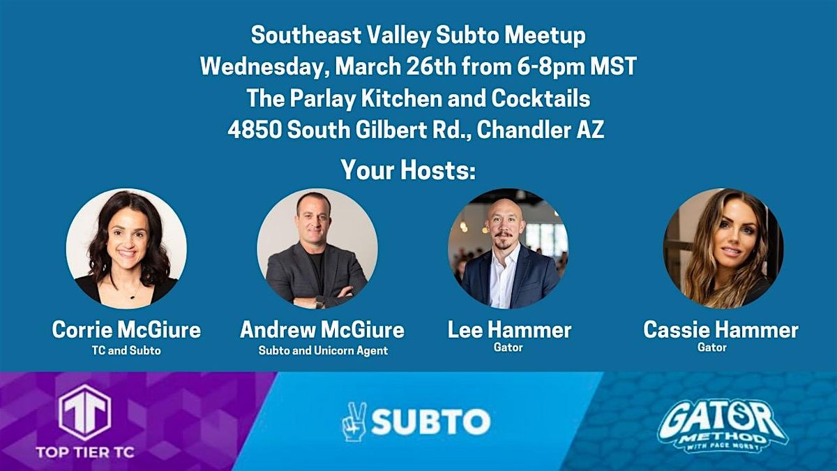 SouthEast Valley Subto - Creative Real Estate Meetup