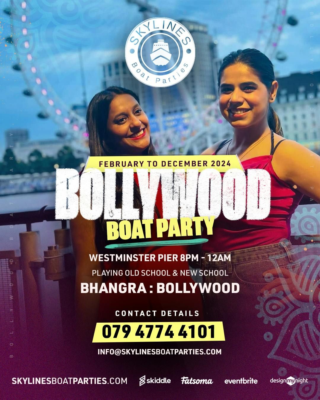 Flash sale Bollywood DESI NIGHTS! boat party on the Thames 