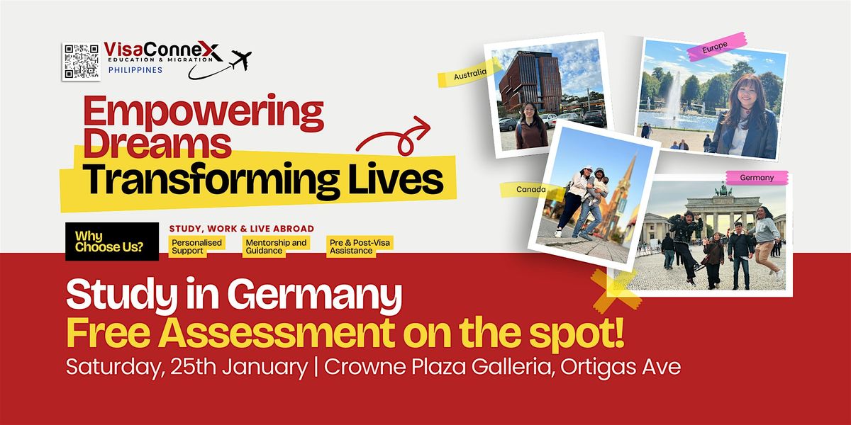 Study in Germany | Free Assessment on the spot (Metro Manila)