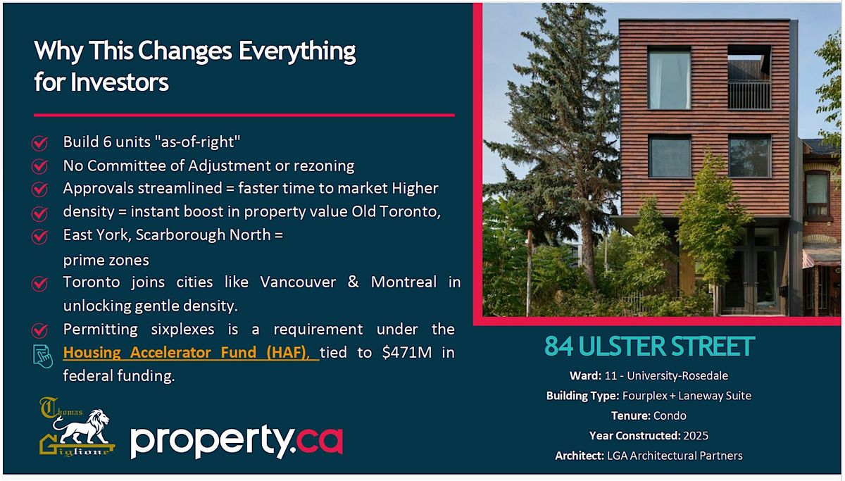 Real Estate Investments in Multiplex Conversions and Garden Suites Seminar