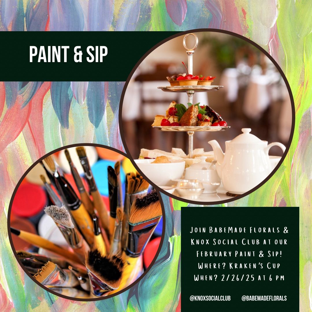 Paint & Sip - Speed Dating\/Friending Event @ The Kraken\u2019s Cup