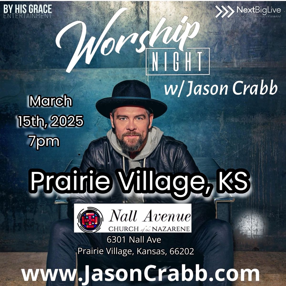 Worship Night w\/ Jason Crabb- Prairie Village, KS 