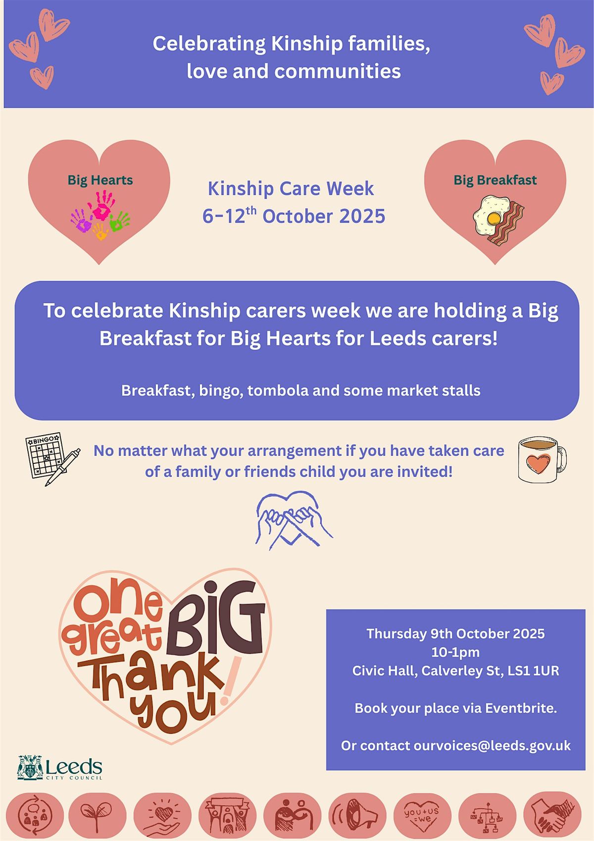Leeds Kinship week Celebration "Big Breakfast for Big hearts"