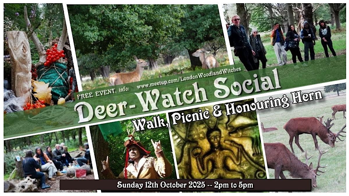 Deer-watch social : Walk, Picnic in local woods