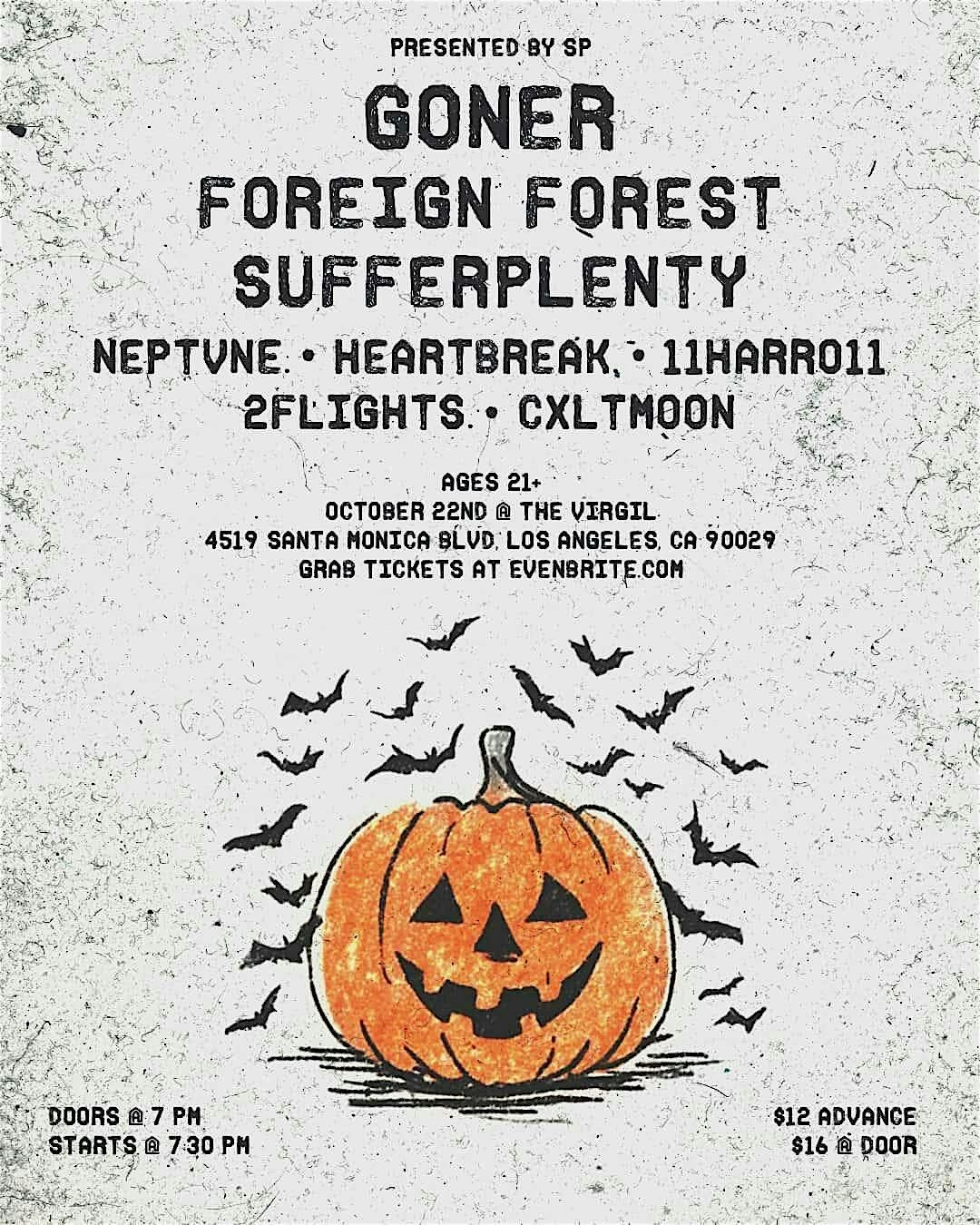 GONER, Foreign Forest, sufferplenty, neptvne, heartbreak & more