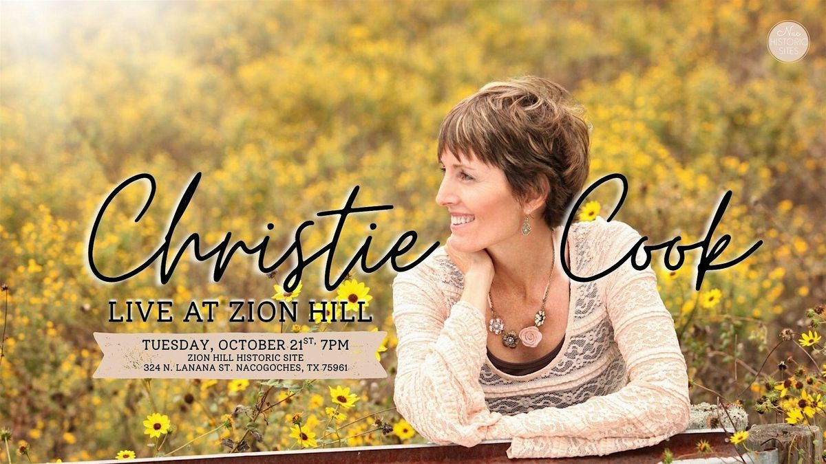 Live Music at Zion Hill: Christie Cook