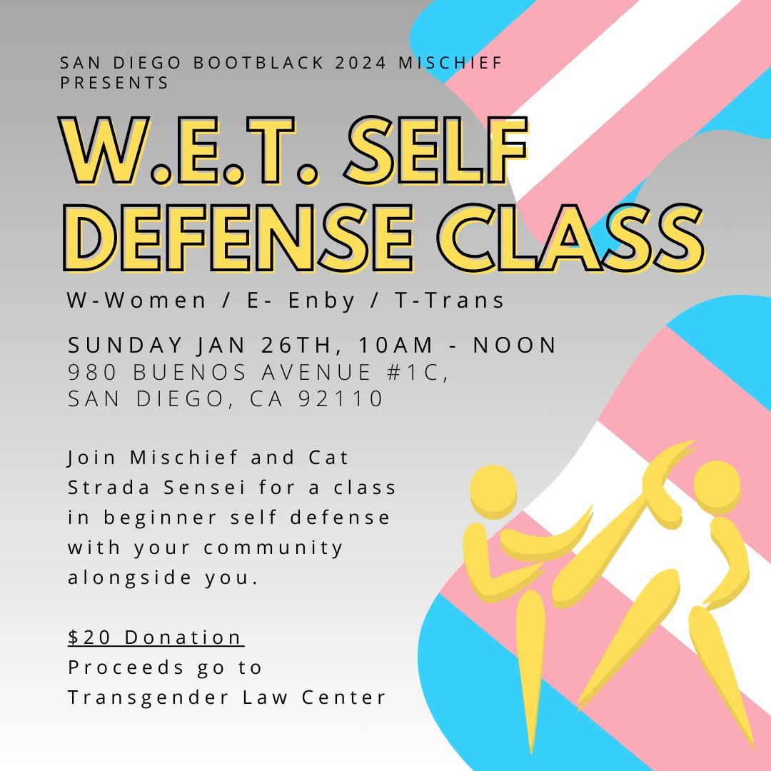 SDBB 24 W.E.T. Self Defense Class Fundraiser