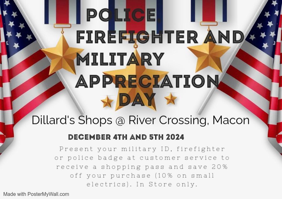 Hero Appreciation Day at Dillard\u2019s in Macon, GA