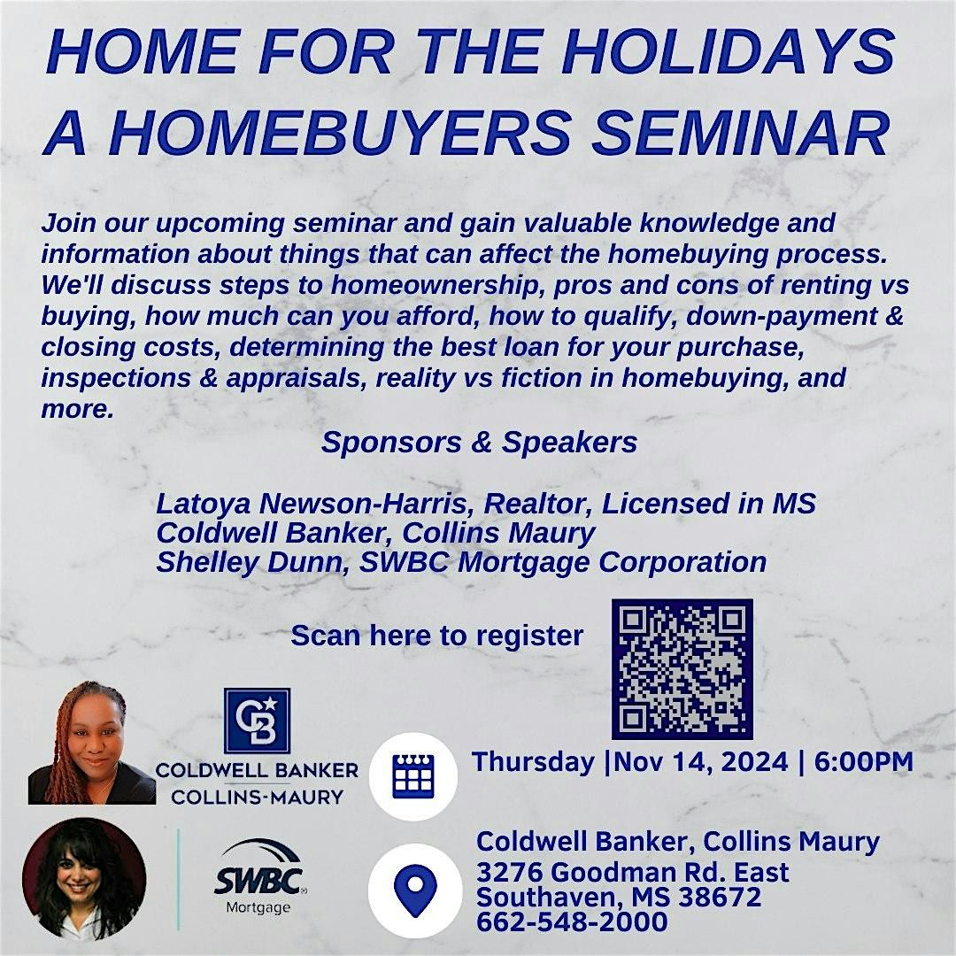 Home For The Holidays, A Homebuyers Seminar