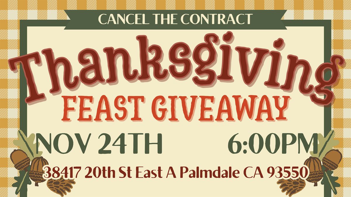 CTCAV's Annual Thanksgiving Feast Giveaway