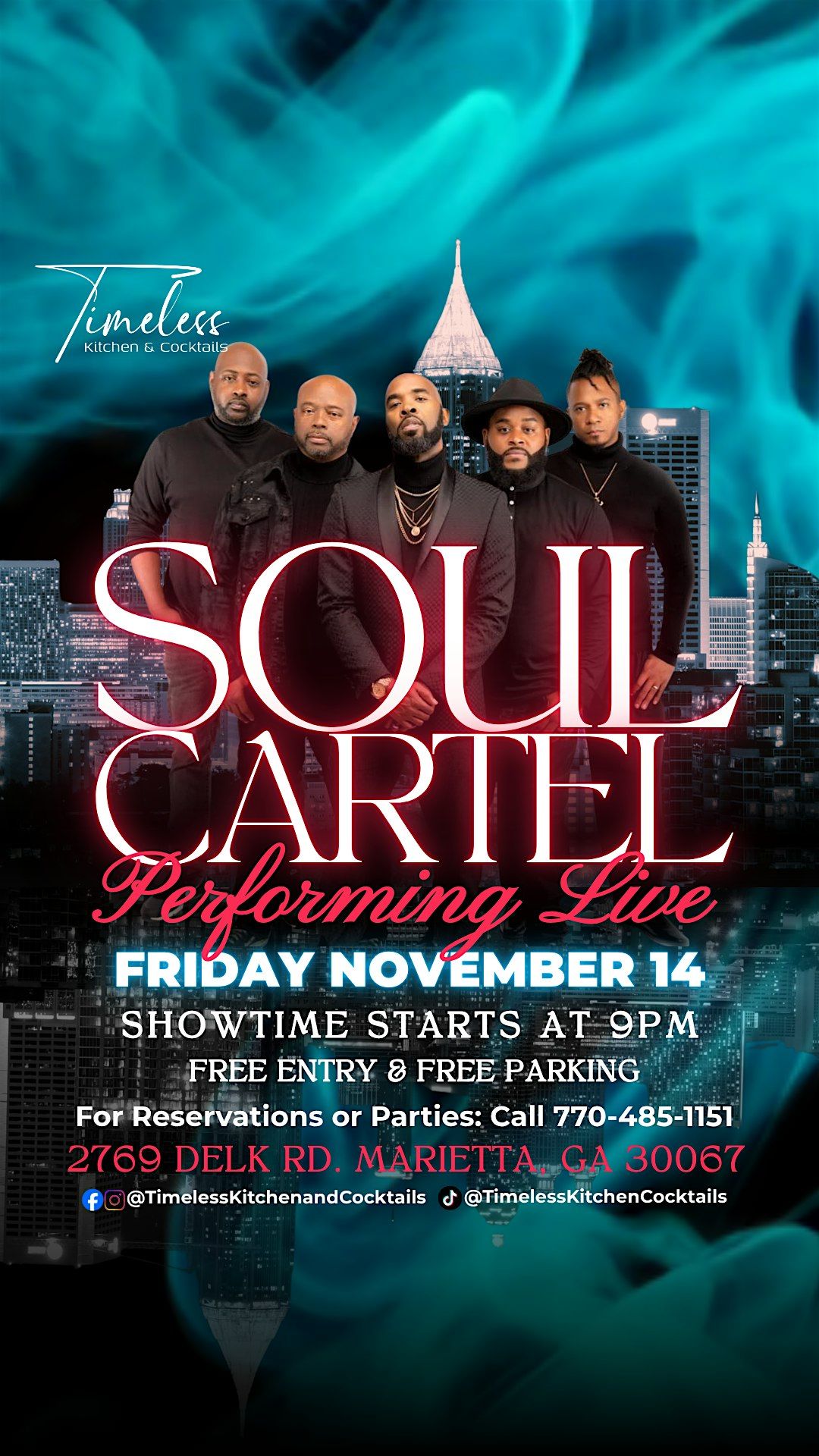 Soul Cartel at Timeless Kitchen & Cocktails | Live Performance | Live Music