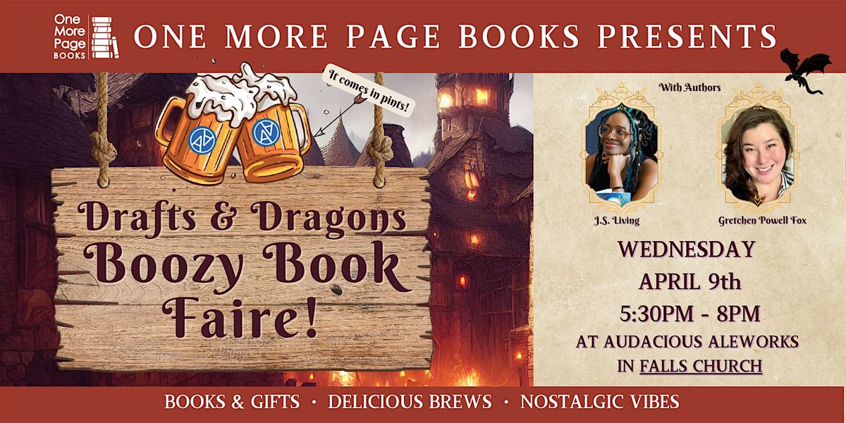 Drafts & Dragons: Boozy Adult Book Fair at Audacious Aleworks!