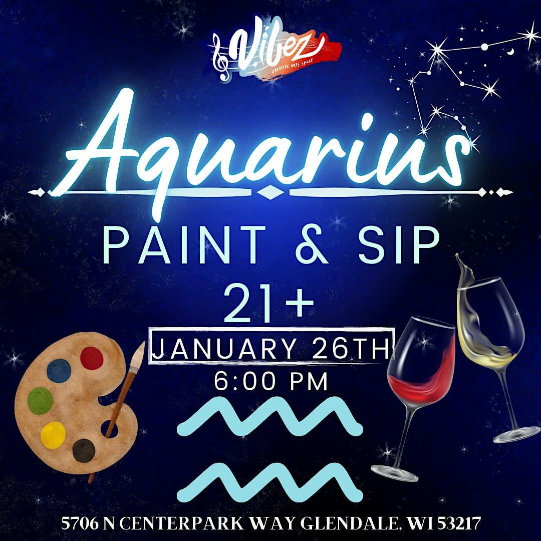 Aquarius 21+ Paint and Sip