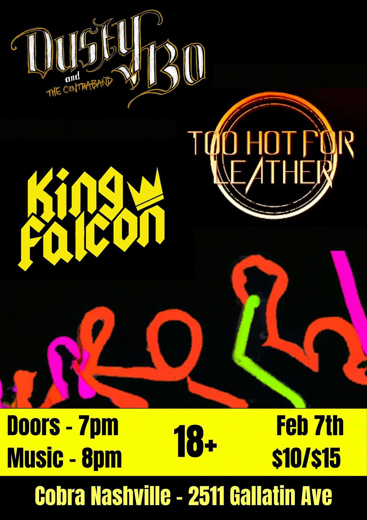 King Falcon | Too Hot for Leather | Dusty Bo and the Contraband