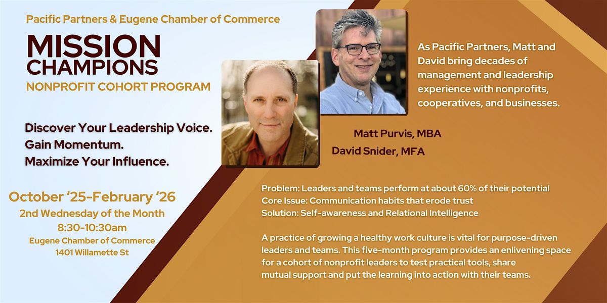 Mission Champions: Nonprofit Leadership Cohort