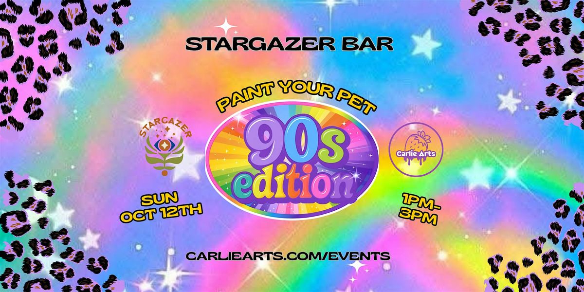 Paint Your Pet: 90s Neon & Sparkle Edition!