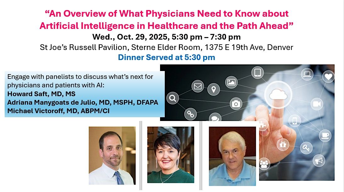 What Physicians Need to Know about AI & the Path Ahead - Panel & Dinner