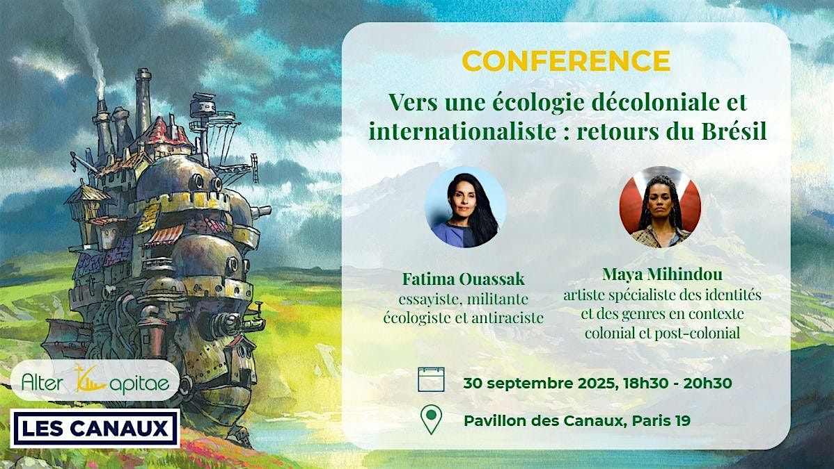 Conf\u00e9rence Alter Kapitae : d\u00e9croissance et d\u00e9colonialisme (Fatima Ouassak)