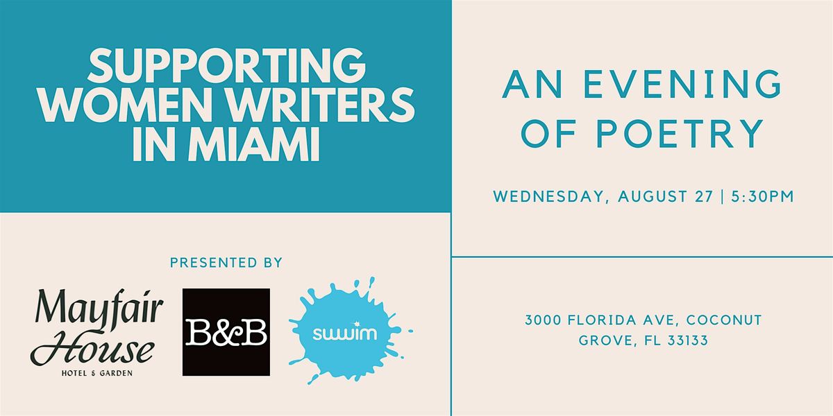 An Evening of Poetry at The Mayfair Hotel with SWWIM and Books & Books