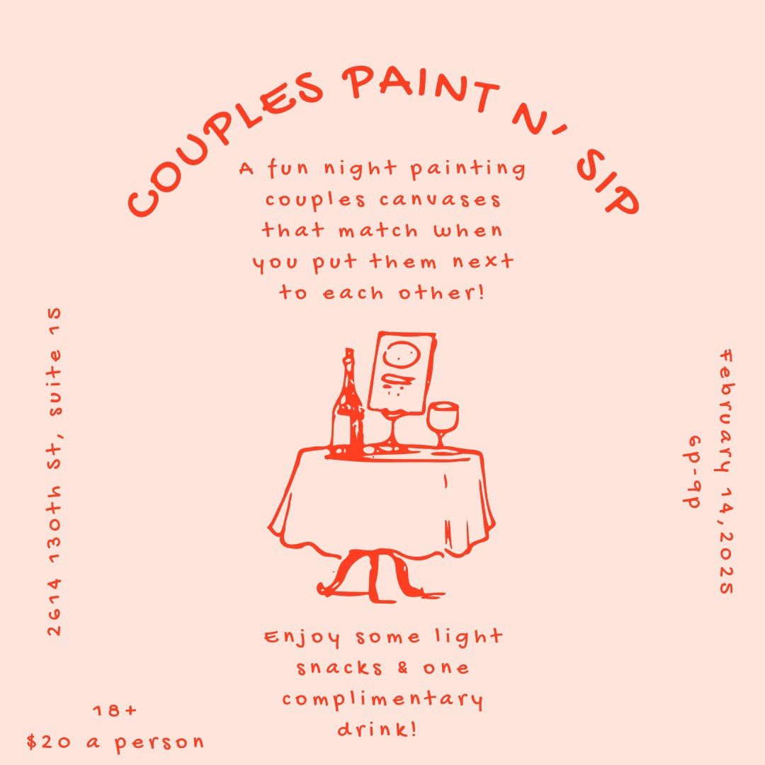 Couples Paint n\u2019 Sip #1 \ud83e\udd42\ud83e\ude77\ud83c\udfa8