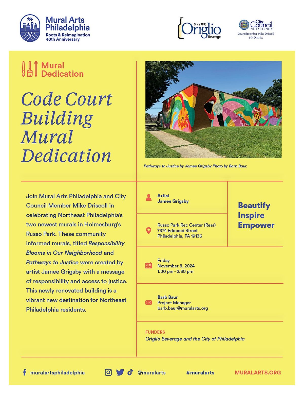 Code Court Building Mural Dedication