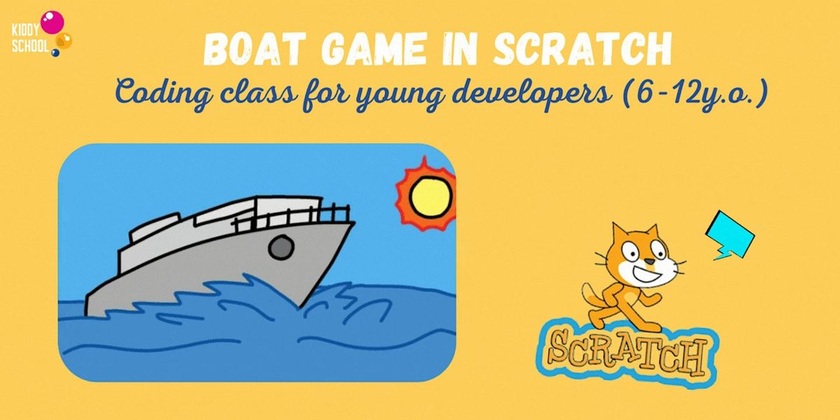 Boat Race Game in Scratch - coding workshop for kids 6+