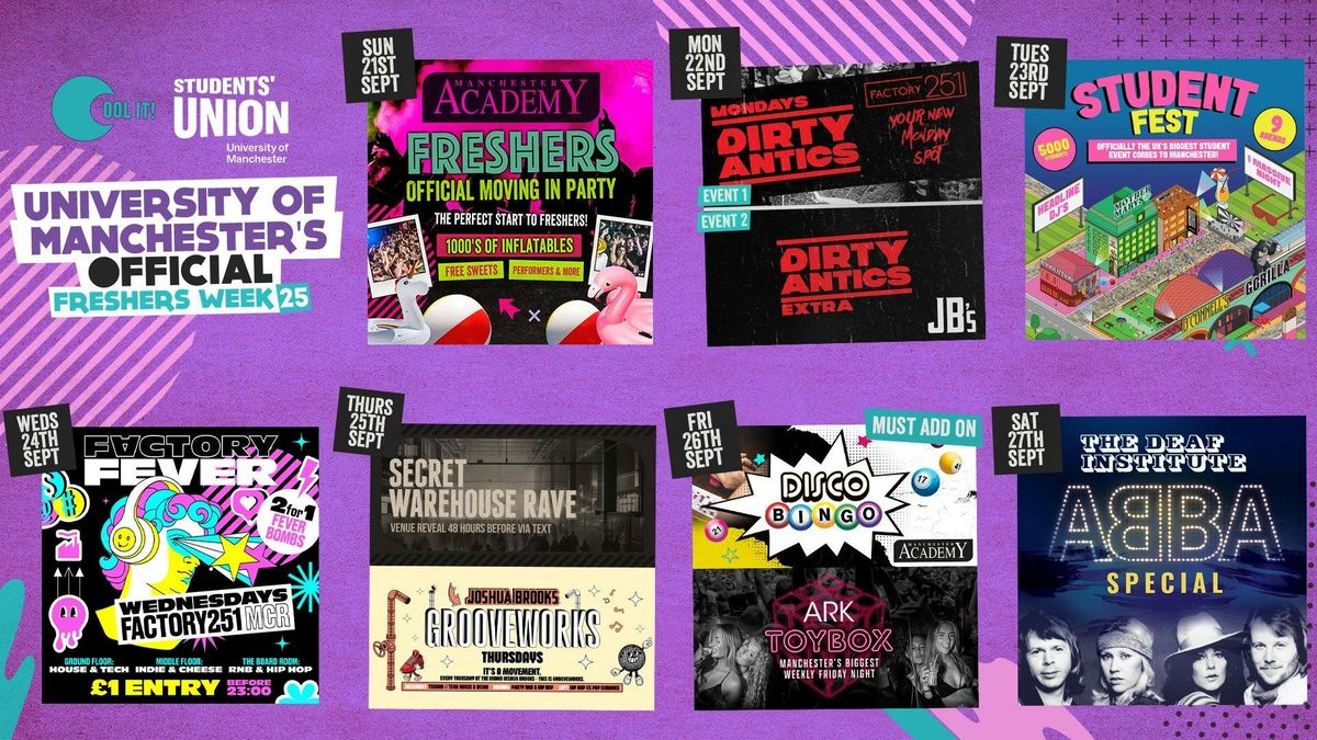 UNIVERSITY OF MANCHESTER'S OFFICIAL All Access Freshers Wristband 2025 \ud83c\udf9f\ufe0f