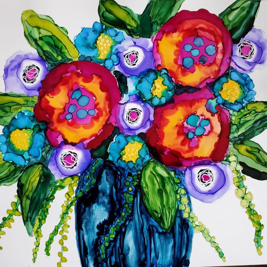 Alcohol Ink Bouquet