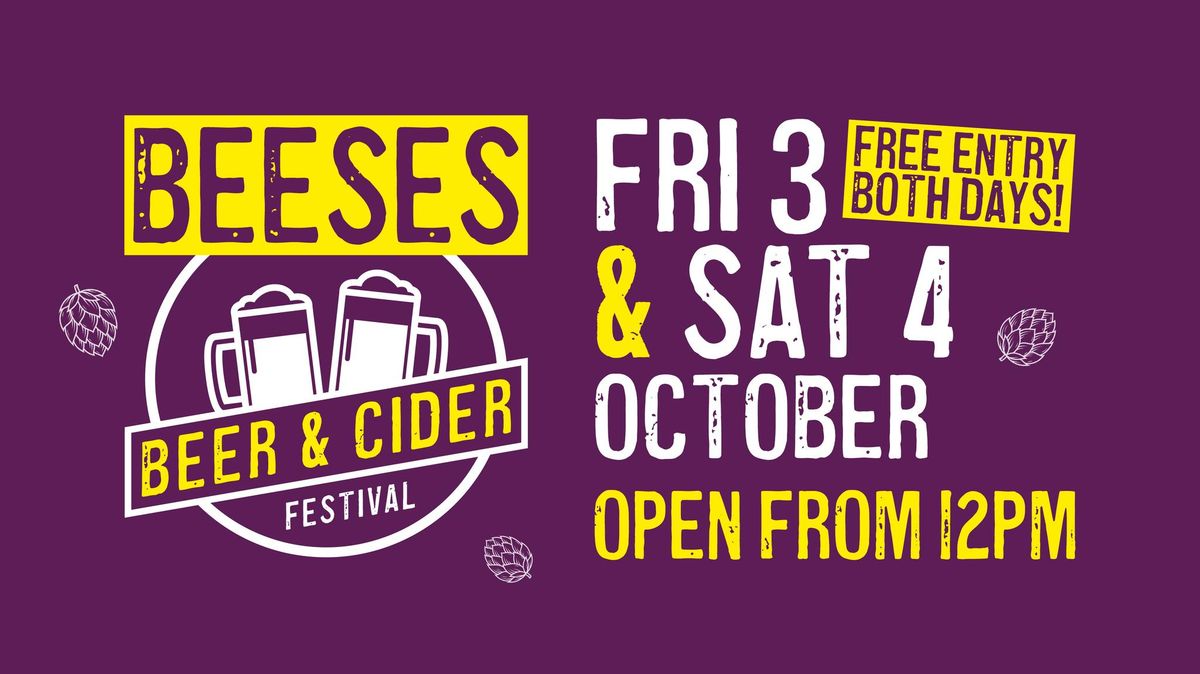 Beer and Cider Festival - 3 & 4 October 2025!