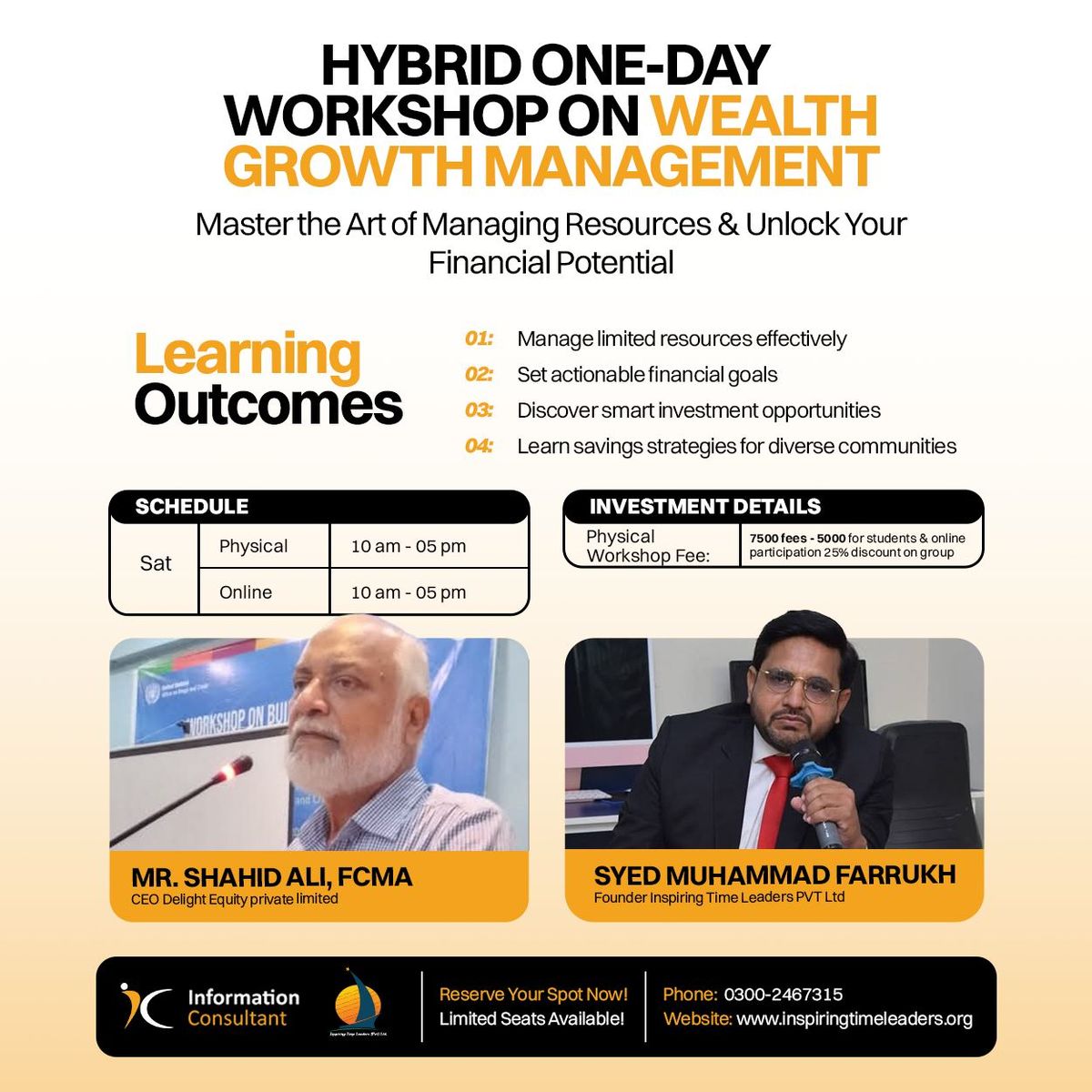 Hybrid One-Day Workshop On Wealth Growth Management 