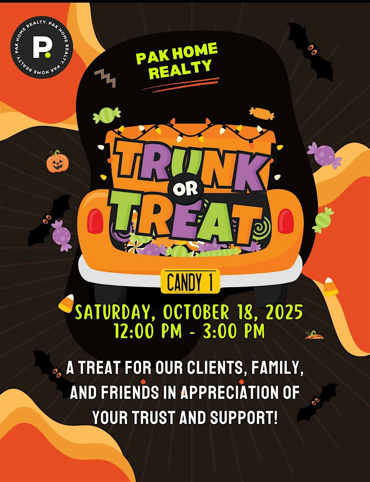 Trunk or treat at Pak Realty