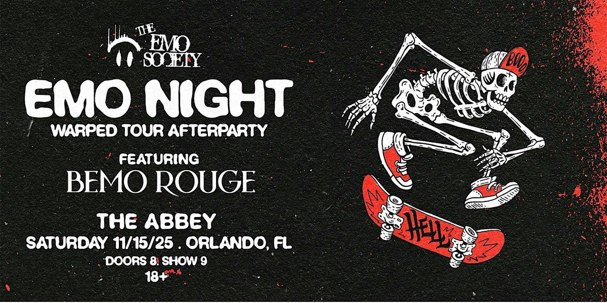 The Emo Society Presents: Emo Night- Warped Tour Afterparty