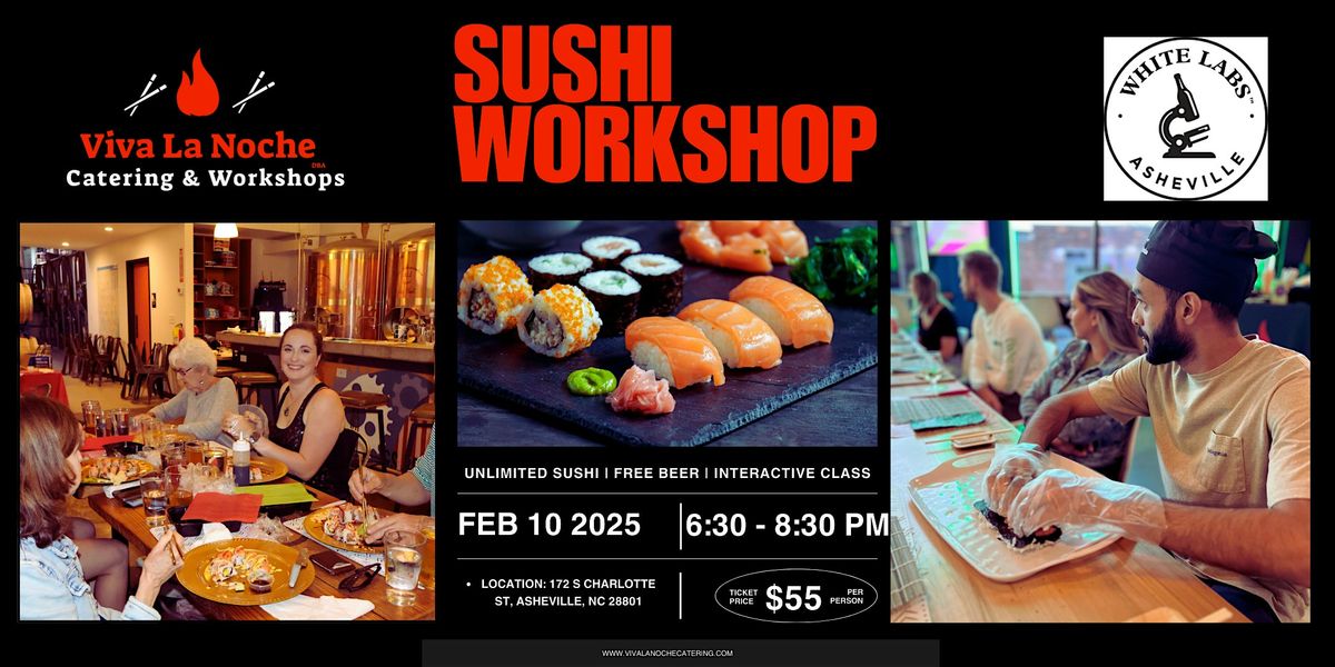 Sushi Workshop White Labs Asheville